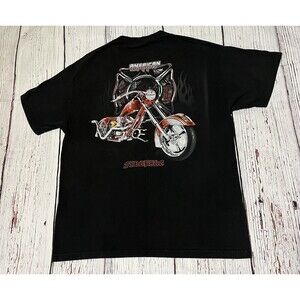 American Chopper Shirt Mens Large Y2K Biker Motorcycle 2003 Firebike Graphic VTG